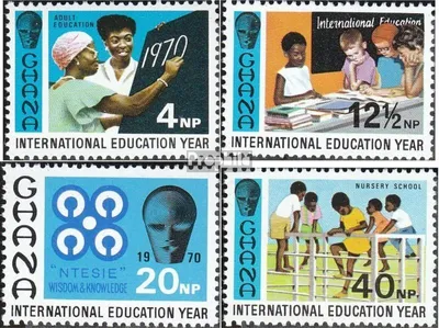 Produktbild von Briefmarken Ghana 1970 Mi 401-404 (kompl.Ausg.) postfrisch Bildung