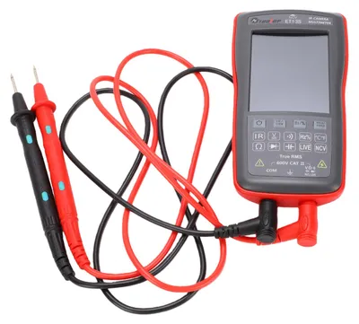 Image de Caméra thermique avec fonction multimètre, résolution 192 x 192, écran LCD 2,8 pouces, 9 999 points, testeur de tension pour l'industrie électrique