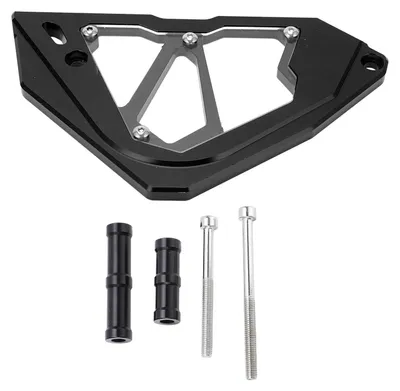 Immagine prodotto di Copricatena anteriore in lega di alluminio lavorata a CNC, protezione catena motore, ricambio per Z250, Z300, Ninja 250, 300 (2013-2017), nero