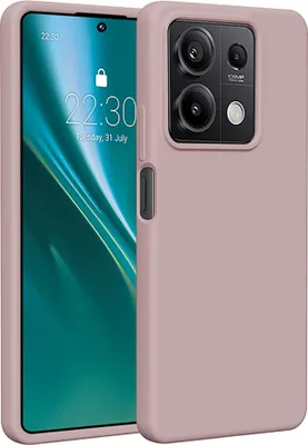 Produktbild von Etteri Silikonhülle für Xiaomi Redmi Note 13 5G Handyhüllen Hellrosa