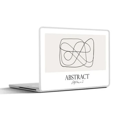 Produktbild von MuchoWow® Laptop Aufkleber Sticker Cover Kunst - Abstrakt - Linie 32.5x23.5 cm - Sticker für Laptop - Selbstklebend