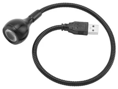 Obrázok produktu pre LED nočné svetlo s dlhým ohybným krkom, čierne a teplobiele, 1 W