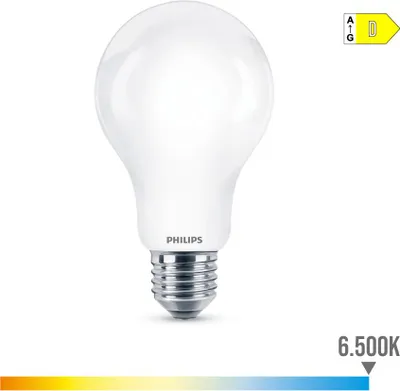 Image de 4 Ampoule Led Standard E27 13w 2000lm 6500k Lumière Froide ø7x12,1cm. Philips