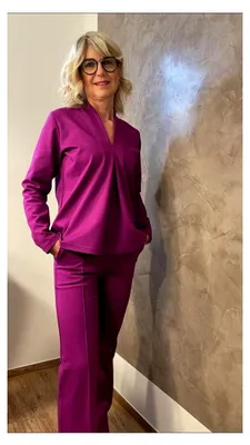 Produktbild von Jersey, Punta Roma, Romanit - Fuchsia Meterware, 50 cm