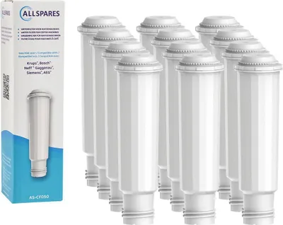 Produktbild von AllSpares Wasserfilter (x12) geeignet für u.a. Krups Espressomaschinen