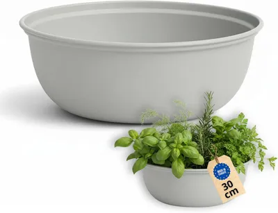 Produktbild von Pflanzschale rund 33 cm, Metall, für Garten