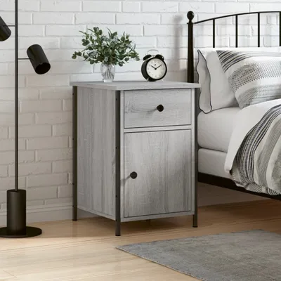 Produktbild von vidaXL Nachttisch Grau Sonoma 40x42x60 cm Holzwerkstoff
