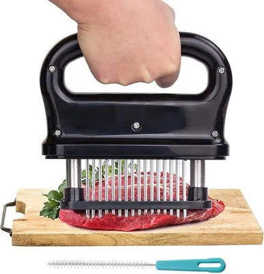 Produktbild von Fleischwolf Edelstahl 48 Klingen Reinigungsbürste für Huhn Schweinefleisch Rindfleisch