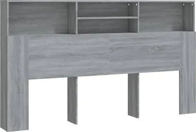 Obrázok produktu pre vidaXL Čelo postele s policami Grey Sonoma 180x19x103,5 cm
