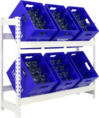 Zdjęcie produktu dla SIMONFLASCHE prateleira metalowa 2-1000x1000x300 BIAŁA