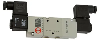 Zdjęcie produktu dla Riegler 3/2-Wegeventil, elektropneumat., bistabil, G 1/8, 24 V DC
