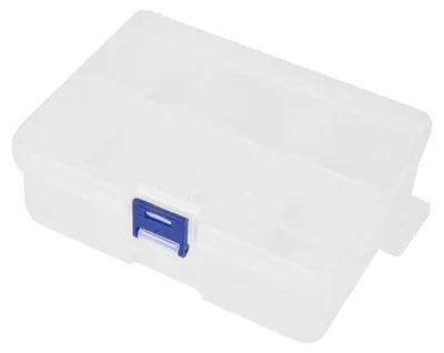 Produktbild von Verstellbare Ohrringbox aus Kunststoff mit 6 Fächern – Schmuckorganizer