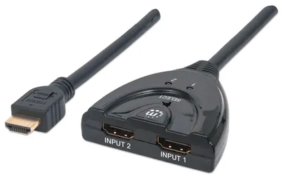 Immagine prodotto di Manhattan 207416 Adattatore HDMI Manhattan a 2 porte con cavo integrato