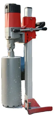 Image de Perceuse à carottage, puissance 2300W, vitesse 740 tr/min, profondeur de perçage maximale 80 cm, diamètre de perçage 0-165 mm, longueur du tuyau d'eau 3,5 m