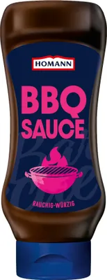 Produktbild von Homann Barbecue Sauce rauchig würziger Geschmack Flasche 430ml