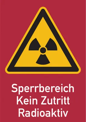 Produktbild von Dreifke® Warnschild Strahlenschutz Sperrbereich - Kein Zutritt - Radioaktiv (...