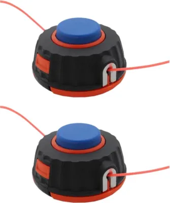 Produktbild von 2x Trade-Shop Trimmerkopf / Mähkopf / Fadenkopf M10 x 1,25mm Links kompatibel mit Husqvarna 128CD, Poulan Weedeater PP025 MX557 P4500 PP125 PP136E