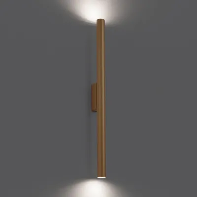 Produktbild von Wandlampe Metall G9 H: 50 cm Up Down in Gold 2-flammig Modern