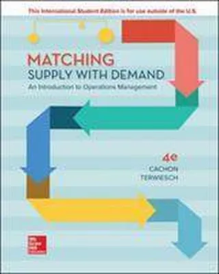 Zdjęcie produktu dla ISE Matching Supply with Demand: An Introduction to Operations Management