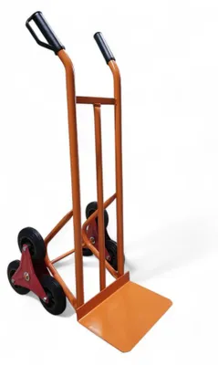 Immagine prodotto di Carrello portatutto saliscale 200 kg struttura in acciaio ruote stellari rotanti in gomma piena per trasporto su scale