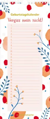Produktbild von Immerwährender Geburtstagskalender - Vergiss mein nicht! (Punkte u. Muster)