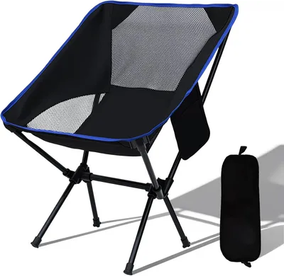 Produktbild von Campingstuhl, Klappstuhl, leicht, faltbar, ultraleicht, Klappstuhl für Strand, Angeln, Wandern, Picknick, Reisen (C)
