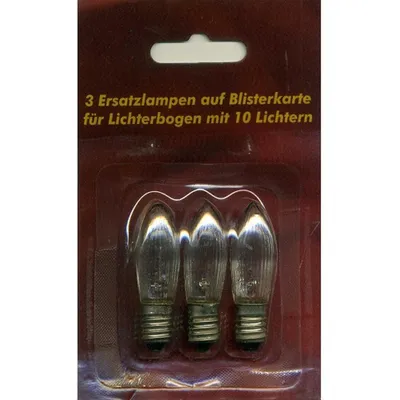 Produktbild von Ersatzlampen 3er 24V/2,5W E10 für 10er Lichterbogen innen XI11958