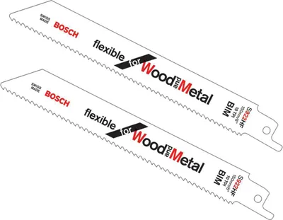 Produktbild von Bosch Professional 2 Stück Säbelsägeblatt S922HF BiM Flexible for Wood and Metal