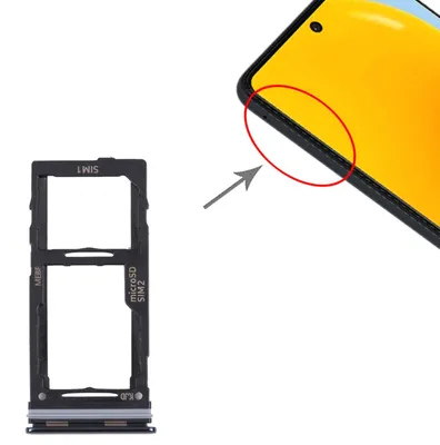 Immagine prodotto di Adattatore doppio slot SIM + scheda micro SD per Samsung Galaxy M52 5G nero