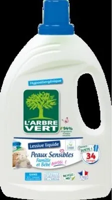 Zdjęcie produktu dla L'ARBRE VERT 1,53l Sensitive Skins 33 Prania Żel do prania