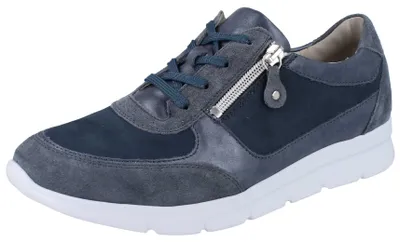 Produktbild von WALDLÄUFER K-Jenny Damen Schnürschuhe blau Lederkombination - Größe: UK 6