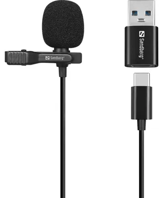 Immagine prodotto di Microfono a clip USB Sandberg Streamer