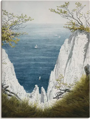 Produktbild von ARTland Leinwandbild Kreidefelsen auf Rügen, um 1826 Größe: 45x60 cm