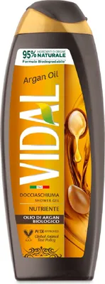 Produktbild von conter-s.r.l, Duschgel mit Arganöl, 250ml, 95% natürliche Inhaltsstoffe, Reinigung & Pflege, mit Vitamin E, Omega-3 & 6 Säuren