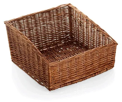 Produktbild von 2x Buffetkorb Vollweide, gesotten braun 46 x 45 cm Holz