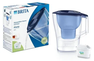 Productafbeelding van Brita Waterfilterkan Aluna Cool Blue (1 stuk)