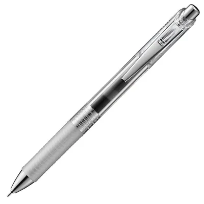Produktbild von Pentel EnerGel Kugelschreiber, Dokumentenqualität, mit Druckmechanismus - Schwarz (1 Stück)