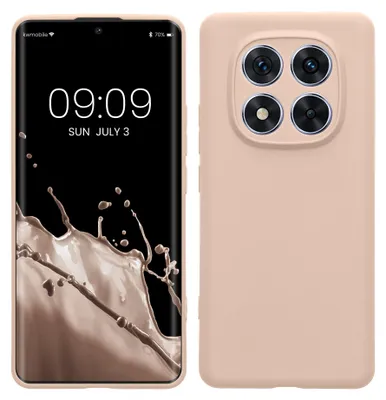 Produktbild von kwmobile Handyhülle für Xiaomi Redmi Note 14 Pro 5G / Poco X7 Hülle - weiches Handy Silikon Case - Schutzhülle Cover - Coconut Swirl