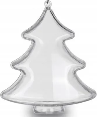 Productafbeelding van Acryl kerstboom, 10 cm, 5 stuks.
