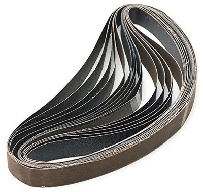 Produktbild von Elektrostatische Schleifbänder 25 x 762 mm - Aluminiumoxid - Grit 600/800/1000 - Hochleistung - Für Schleifen/Polieren - 15 Stück