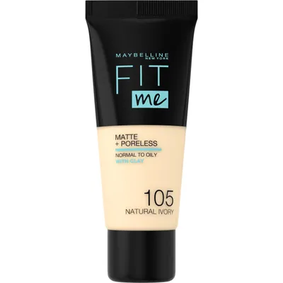 A product shot of a foundation bottle against a white background.