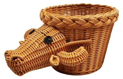 Zdjęcie produktu dla Plecione kosze dekoracyjne z tworzywa sztucznego