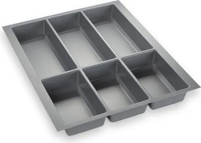Produktbild von ORGA-BOX IV Universal Besteckeinsatz 473,5 x 376 mm grau für 45 cm Schublade