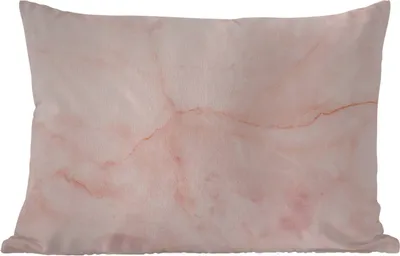Produktbild von MuchoWow® Outdoor Kissen - Marmor - Rosa - Linie - 60x40 cm - Wetterfest - Lounge Kissen - Zierkissen - Kissen für Innenräume