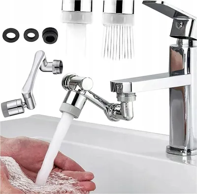Zdjęcie produktu dla MOCNY Obrotowy Aerator Kranu Przedłużka METAL PERLATOR Na ramieniu obrotowy