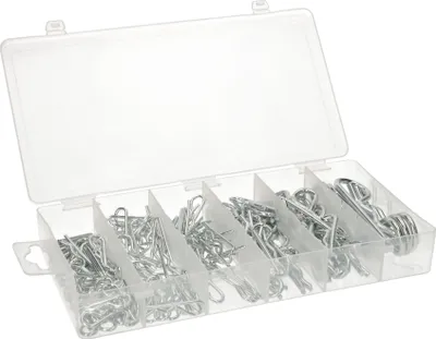 Produktbild von KOTARBAU® 150tlg. Federstecker-Satz R-Clips Haltefeder Splinte-Sortiment FedersplinteFedervorstecker