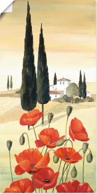 Produktbild von ARTland Poster Südliche Sonne II Größe: 30x60 cm