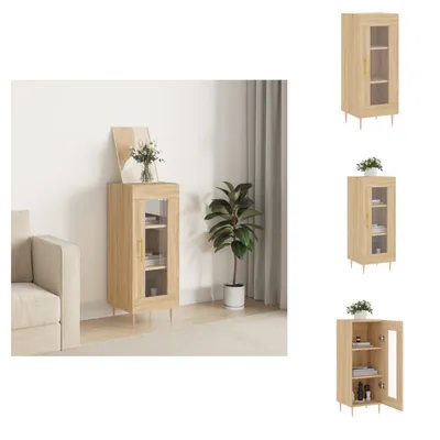 Produktbild von vidaXL Sideboard Sonoma-Eiche 34,5x34x90 cm Holzwerkstoff -  Sideboards