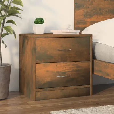 Zdjęcie produktu dla vidaXL Stolik nocny dąb wędzony 40x30x40 cm materiał drewnopochodny