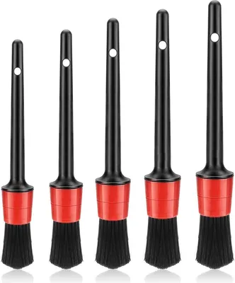 Produktbild von Auto Detail Reinigungsbürsten, 5er Auto Reinigung Pinsel Set, Auto Detailing Bürsten, Detailing Autobürste für Reinigung Autos Innen-und-Außenraum, Motor, Lüftungsschlitze